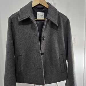 Abercrombie & Fitch Dark Gray Pea Coat